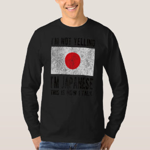 Ik ben Japanse Japanse vlag Japanse roet. T-shirt