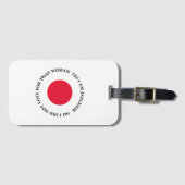 IK BEN JAPANSE (wit) Bagagelabel (Voorkant (horizontaal))