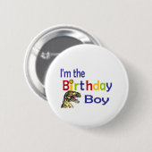 Ik ben jarig jongen ronde button 5,7 cm (Voorkant /achterkant)