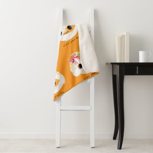 Ik ben je Boo Gezellige Herfst Pompoen Sherpa Deke Deken (In situ)