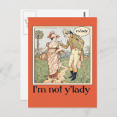 Ik ben je dame niet briefkaart (Voorkant / Achterkant)