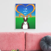 Ik ben je echt heel aardig canvas afdruk (Insitu (Woonkamer))