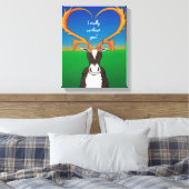 Ik ben je echt heel aardig canvas afdruk (Insitu (Slaapkamer))