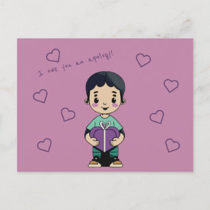 Ik ben je een excuus schuldig briefkaart