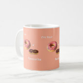 Ik ben je favoriet - Schattige donut ontwerp Koffiemok (Voorkant links)
