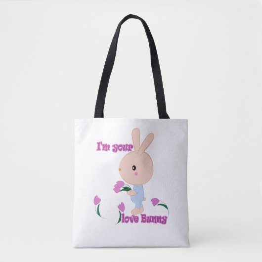 Ik ben je favoriete Bunny Tote Bag (Voorkant)