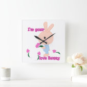 Ik ben je favoriete Bunny Vierkante Klok (Huis)