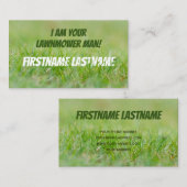 Ik ben je grasmaaierdeskundige voor man visitekaartje (Voorkant / Achterkant)