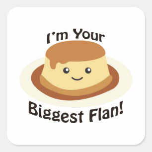 Ik ben je grootste bloem vierkante sticker