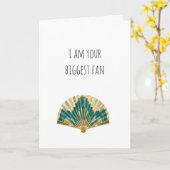 Ik ben je grootste fan opbeurende kaart (Gele Bloem)