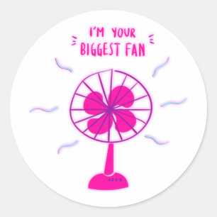 Ik ben je grootste fan ronde sticker