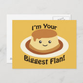 Ik ben je grootste Flan. Briefkaart (Voorkant / Achterkant)