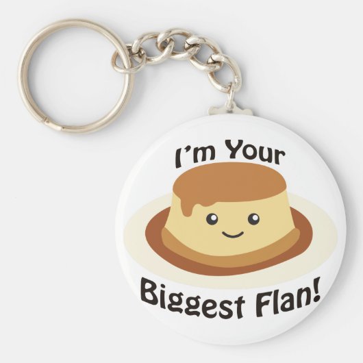 Ik ben je grootste Flan. Sleutelhanger (Voorkant)