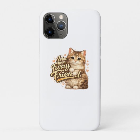 Ik Ben Je Harige Vriend Kat Ontwerp Case-Mate iPhone Case (Achterkant)