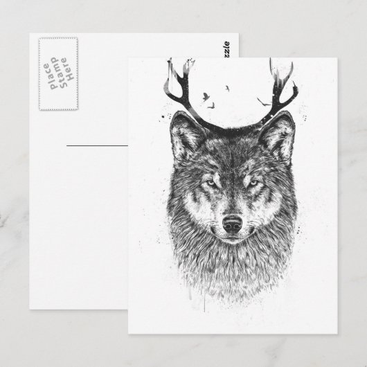 Ik ben je hert briefkaart (Voorkant / Achterkant)