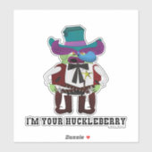 Ik ben je Huckleberry Sticker (Vel)