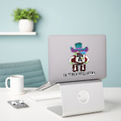 Ik ben je Huckleberry Sticker (Laptop op bureau)