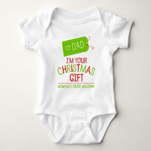 Ik ben je kerstcadeau, mama zegt dat je welkom ben romper