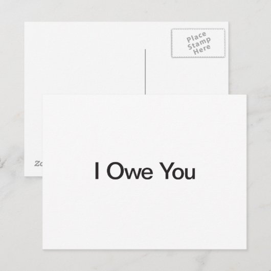 Ik ben je kwijt briefkaart (Voorkant / Achterkant)