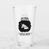 Ik ben je persoonlijke Unicorn Glas (Achterkant)