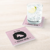 Ik ben je persoonlijke Unicorn Glazen Onderzetter (Schuin)