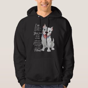 Ik ben je Pitbull je vriend je partner hondenliefd Hoodie