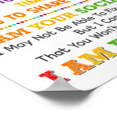 Ik ben je Poster van de Sociale Arbeider op school (Hoek)