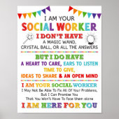 Ik ben je Poster van de Sociale Arbeider op school (Voorkant)