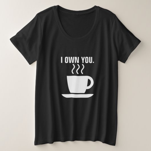 Ik ben je schattig koffieontwerp T-Shirt (Design voorkant)
