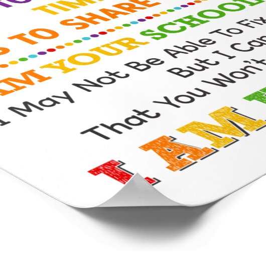 Ik ben je schooladviseur Poster (Hoek)