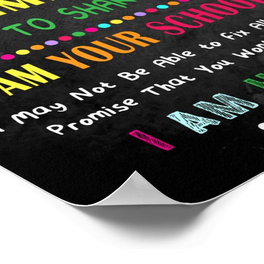 Ik ben je schoolhoofd Poster (Hoek)