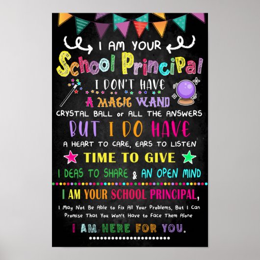 Ik ben je schoolhoofd Poster (Voorkant)