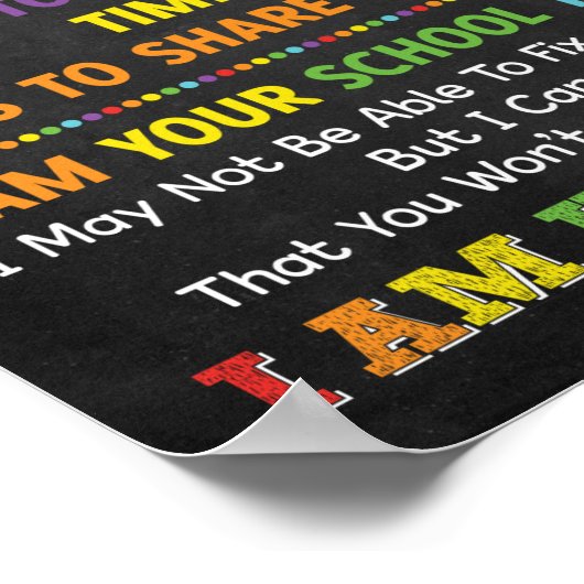 Ik ben je schoolpsycholoog Poster (Hoek)