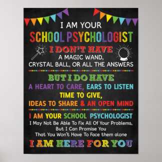 Ik ben je schoolpsycholoog Poster