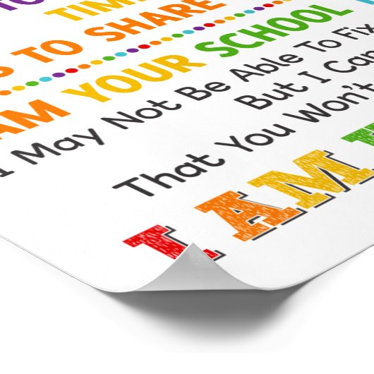 Ik ben je schoolpsycholoog Poster (Hoek)