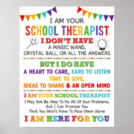 Ik ben je schooltherapeutisch Poster