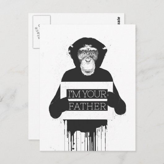 Ik ben je vader briefkaart (Voorkant / Achterkant)