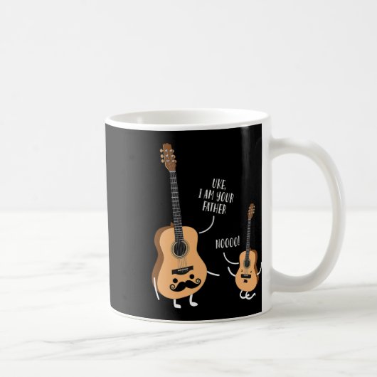 Ik ben je vader en Shirt Ukulele Guitar Koffiemok (Rechts)