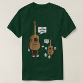 Ik ben je vader Funny Guitar Ukulele Player M T-shirt (Design voorkant)