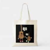 Ik ben je vader Funny Guitar Ukulele Player. Tote Bag (Achterkant)