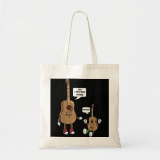 Ik ben je vader Funny Guitar Ukulele Player. Tote Bag