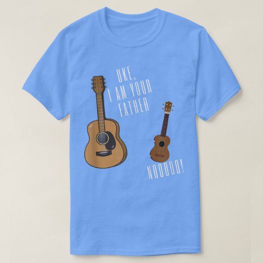 Ik ben je vader Funny Ukulele Guitar 2978 T-shirt (Design voorkant)