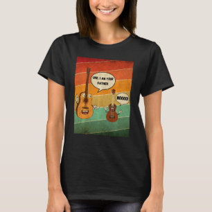 Ik ben je vader Funny Ukulele Guitar Music Ba T-shirt