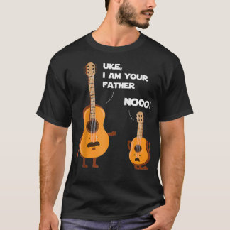 Ik ben je vader Funny Ukulele Guitar Music G T-shirt
