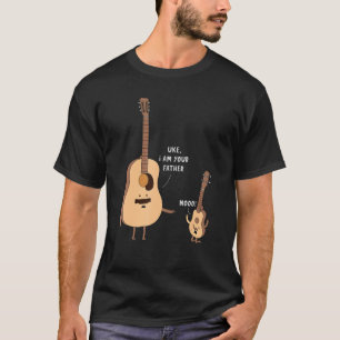 Ik ben je vader Funny Ukulele Guitar Music T-shirt