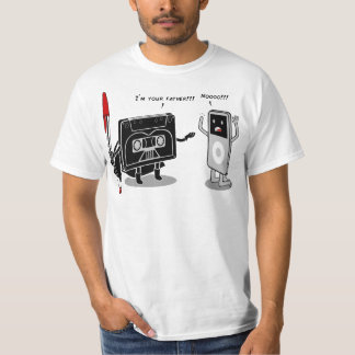 Ik ben je vader, grappig Cassettebandje retro paro T-shirt