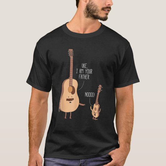 Ik ben je vader Guitar Muziek T-shirt (Voorkant)