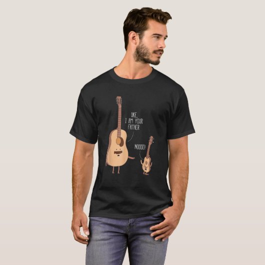 Ik ben je vader Guitar Muziek T-shirt (Voorkant volledig)