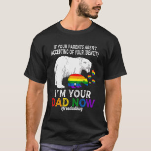 Ik ben je vader nu trots papa Beer gratis papa knu T-shirt