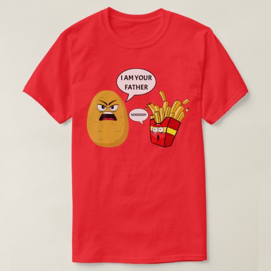 Ik ben je vader patat t-shirt (Design voorkant)